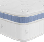Queen Mattress 10 Inch, Hybrid Mattress Plush in a Box,Individual Pocket Spring Queen Size Bed with Breathable Memory Foam, Pressure Relief, Medium Firm Back Support for Adults