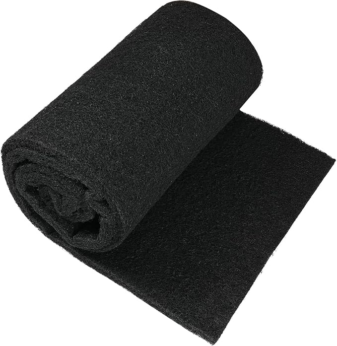 AQUANEAT Aquarium Activated Carbon Filter Media Pad for Fish Tank Pond Canister Filter (10.5" x 72")