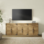 SICOTAS Buffet Cabinet with Drawer - Modern Sideboard Cabinet with Storage, Wide Credenza Storage Cabinet with Handle and Door, Sideboard Buffet Cabinets (1, Oak Brown)