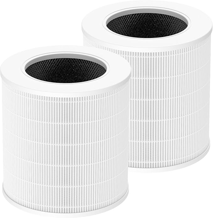 A2002 Replacement Filter Compatible with A2002 Air Purifie-r, 3-In-1 Efficient Filtration Activated Carbon Filter, Compared to Part #AF-2002, 2 Pack