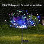 Anordsem Solar Lights Outdoor Waterproof: Garden Light Powered for Yard Outside Decorations -Fireworks Lamp Led for Patio Flower Bed Decor 4 Pack-Sparklers Fairy Colorful Gifts for Women Wife Party