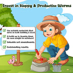 1lb Worm Bedding for Nightcrawlers and Red Wigglers (Worms Not Included) - Vermicompost Bin Worm Bedding - Earthworm Food for Organic Potting Soil Gardening Mix