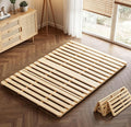 Floor Bed Frame, Foldable Japanese Tatami Bed Frame for Futon Mattress | Solid Wood Slats , Breathable, Moisture-Proof, Bed Plate for Floor Sleeping Bedding, Standard Full: 75" x 54"