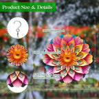 Stainless Steel Wind Spinner Indoor Outdoor Garden Decoration Crafts Ornaments 10 inch 3D Frosted Wind Spinner Mandala Worth Gift Wind Sculptures
