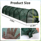 2 in 1 Portable Greenhouse Protection from Sun Heat,Garden Tunnel Shade Net Cover with Quick-Release Technology,Row Covers for Vegetables Plant Cover from Sun (Pack 1)