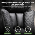 GTPLAYER Big and Tall Office Chair Wide Ergonomic Gaming Chair with Deluxe Embossing Designed Leather with Foot Rest,150°Reclining Adjustable Soft Armrests Pocket Spring Back Support and Pillow