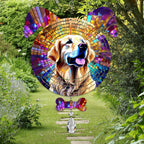 Golden Retriever Dog Ears Wind Spinner, Golden Retriever Wind Spinner Hanging for Yard and Garden