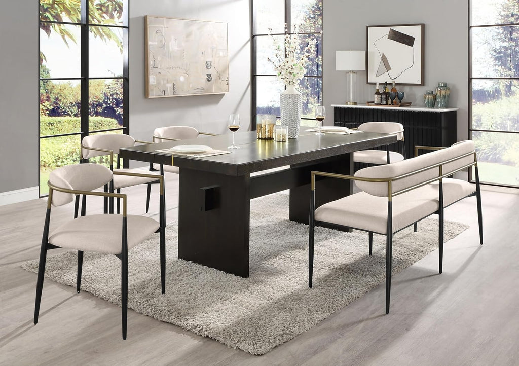 Acme Jaramillo Bench in Beige and Black