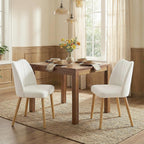 GarveeHome Dining Chairs Set of 4 with Cozy Backrest/Wooden Legs | Dining Chairs Set of 4 with Cozy Backrest/ Wooden Legs No tools Needed