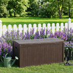 Large Outdoor Storage Box Lockable Organization and Storage Box Waterproof for Furniture Outdoor Cushions Garden Tools