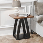 FROMJBEST End Table Set of 2, Side Table, Nightstand, Sofa Side Table with Shelf, Modern End Table for Living Room, Bedroom