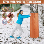 2Pack Palm Tree Root Protectors Winter Protection for Trees Root Self Adhesive Plant Trunk Insulation Cover with Drawstring for Garden Outdoor Cold Weather Plants Trunk Protection, Dia 7.9 "