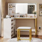 YITAHOME 48" Vanity Desk Set | Makeup Vanity with Mirror and Lights, 3 Lighting Modes