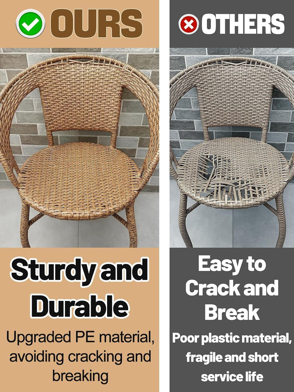 Biggun 459ft Wicker Repair Kit with Tangle-Free Reel - Rattan Patio Chair Repair Kit for Wicker Furniture Sofas, Premium New Materials Basket Weaving Webbing Replacement Parts (Light Brown)