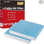 Puroma Cabin Air Filter, Compatible with Subaru, Toyota Camry, RAV4, Highlander, Corolla, Sienna, Pruis, Venza and Avalon, Lexus, Mazda, Replacement for CP157, CF12157