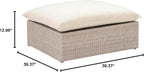 Cali Natural Wicker Outdoor Ottoman