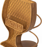 Vintiquewise Decorative Metal Goblet Shape Wine Bottle and Cork Holder A Unique Home Decor Piece and Countertop Accessory for Kitchens, Bars, and Dining Rooms - Great Collection for Wine Lovers