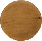 Kate and Laurel Sora Modern Wooden Round Drink Table, 12 x 12 x 22, Rustic Brown, Transitional Wood End Table for Use as Indoor Plant Stand or Living Room Mini Table