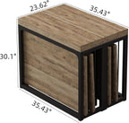 Lasageldar 118" Extendable Dining Table for 2-10 People, Modern Space-Saving Wood Dinner Table for Kitchen Dining Living Room Outdoor Patio (Accent Oak)