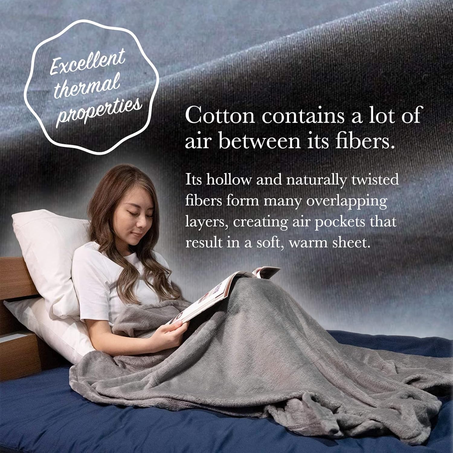 FULI 100% Cotton Zippered Futon Cover, Shikibuton, Queen, Dark Gray | Japanese Futon Mattress Cover, Made in Japan, full zipper closure, breathable and absorbent, machine washable