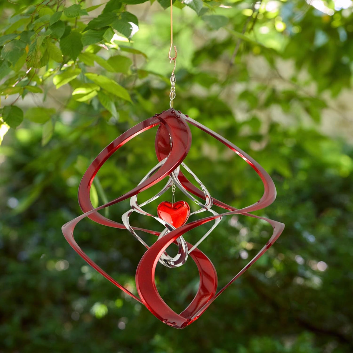 Red Carpet Studios The Original Helix Cosmix Wind Spinner, Double, Red Heart
