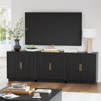 FORTUNETEC 31.5" Modern Sideboard Buffet Cabinet with Storage, Black