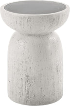 Acme Dylana Environmental Friendly Cement Concrete Accent Table in Natural Gray
