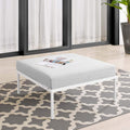 Modway Harmony Sunbrella® Outdoor Patio Aluminum Ottoman in Gray Gray