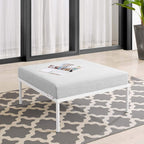 Modway Harmony Sunbrella® Outdoor Patio Aluminum Ottoman in Gray Gray