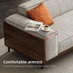 Modern 4-Seater Upholstered Fabric Sofa for Living Room, 111.8"