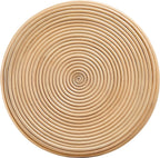 Modway Tavi Natural Rattan Hourglass Round Side Table in Natural – 16 Inch Small Accent End Table for Living Rooms, Bedrooms, or Covered Patios