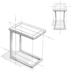 SIMPLIHOME Skyler C-Side Table - 16 inch Wide Solid Mango Wood and Metal Slide-Under Table in Walnut Brown, Industrial Accent Table or End Table for Living Room with Open Frame Design, Assembled
