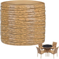 Biggun 459ft Wicker Repair Kit with Tangle-Free Reel - Rattan Patio Chair Repair Kit for Wicker Furniture Sofas, Premium New Materials Basket Weaving Webbing Replacement Parts (Light Brown)