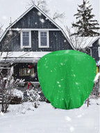 ANPHSIN 2 pcs 9.8ft x 9.8ft Extra Large Plant Covers Freeze Protection- Winter Shrub Plant Protection Bags, Frost Blankets Cloths with Drawstring for Outdoor Garden Potted Plants Shrub, Green