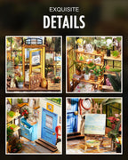 Rolife DIY Miniature Greenhouse Kits for Adults - Cathy's Flower House