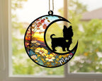 Personalized Dog Memorial, Custom Name Yorkshire Terrier Dog Christmas Ornament with Name, Custom Breeds, Pet Loss Light Catcher, Gifts for Lovers Loss of Pet Sympathy on Mothers Day Christmas