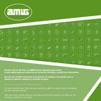 Amig - Folding Steel Stool - 3 Non-Slip Treads - Max Load 150 kg - Professional & Domestic Use - Space-Saving Design - Ideal for Small Heights, White, 103 cm, Alloy Steel