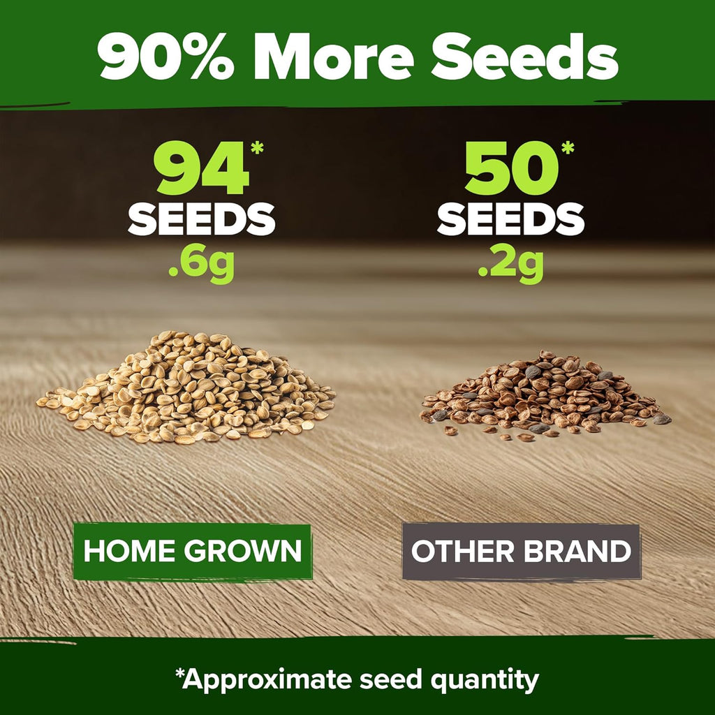 HOME GROWN 𝗨𝗦𝗔 𝗣𝗥𝗘𝗠𝗜𝗨𝗠 Banana Pepper Seeds Pack – 94 𝗡𝗢𝗡-𝗚𝗠𝗢 Heirloom Vegetable Seeds – High Germination Sweet Peppers for Planting Indoors or Outdoor Garden (Capsicum annuum) (1pack)