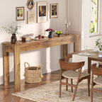 Armocity Console Table for Entryway, 47" Farmhouse Sofa Tables Narrow Long | Entry Way Table Behind Couch, Hallway Table for Entrance, Living Room, Foyer, Brown Oak