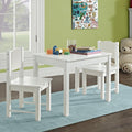 HYGRAD BUILT TO SURVIVE Kids Wooden Table and Chair Set - Stable and Sturdy Toddler Activity Table for Craft, Art - Perfect Children Gift for Livingroom, Daycare, Classroom, Playroom (White)