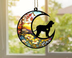 Personalized Dog Memorial, Custom Name Irish Water Spaniel Dog Christmas Ornament with Name, Custom Breeds, Pet Loss Light Catcher, Gifts for Lovers Loss of Pet Sympathy on Mothers Day Christmas
