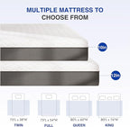 10 Inch Twin Green Tea Memory Foam Mattress for Cool Sleep & Pressure Relief, Bed in a Box, Removable Cover No Fiberglass, CertiPUR-US Certified