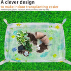 40.2" Large Repotting/Potting Soil Mat for Indoor Plants,Thicker Potting Tray for House Plants, Succulents,Cactus, Pots, Soil,Bonsai Tool,Gardening Accessories Plant Lovers Gifts(40.2" x 29.1",Clear)