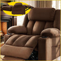 3 Motor Large-Wide Lift Chair, Infinite Position, 180° Lay Flat, Power Lift Chairs Recliners for Elderly Big and Tall, Massage & Heat, Extended Footrest (Deep Brown, Large Wide)