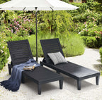 Nestl Lounge Chair Outdoor, Tanning Chair, Chaise Lounge Outdoor Set of 2