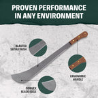 Condor Tool & Knife Outdoor Machete with Walnut Handle