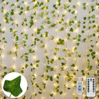 suddus Vine Lights for Bedroom 200 LED Ivy Curtain Lights Remote6.5x6.5ft | Ivy Curtain Lights, Remote Control, Indoor Outdoor Decor, For Bedroom Dorm Wedding Party Wall