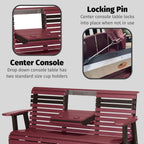 LuxCraft Plain Glider - 5' - Available in 14 Colors (Weatherwood)