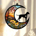 Personalized Dog Memorial, Custom Name Dalmatian Dog Christmas Ornament with Name, Custom Breeds, Pet Loss Light Catcher, Gifts for Lovers Loss of Pet Sympathy on Mothers Day Christmas