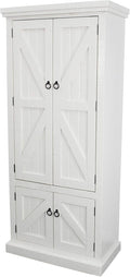 American Heartland Rustic Double Door Pantry, Bright White